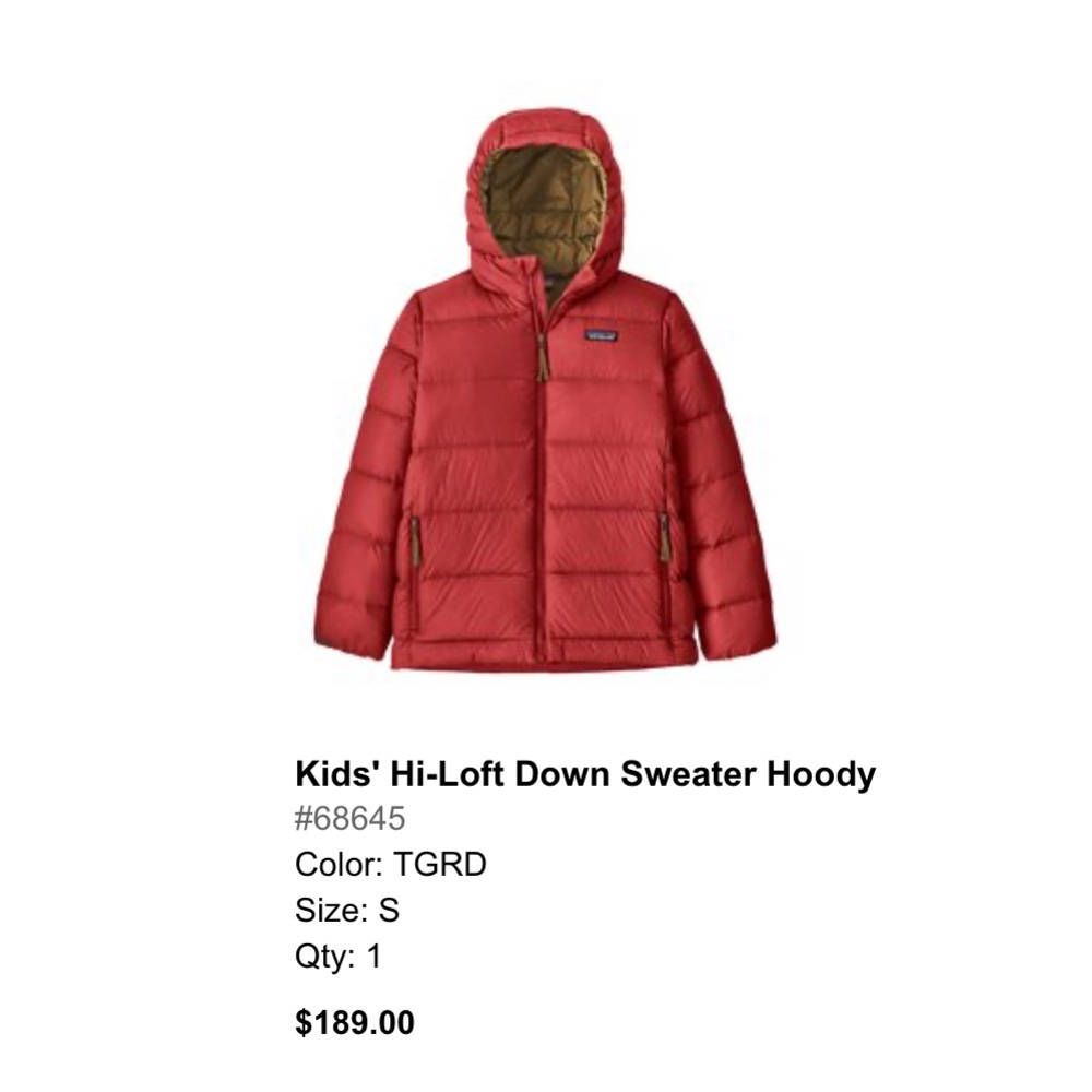 Patagonia Tan Shell Jacket